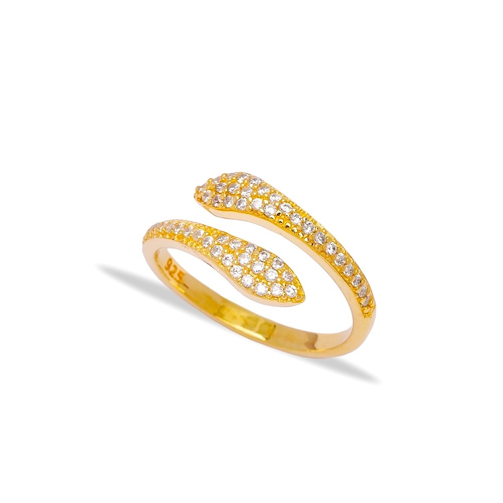 💍✨🐍Sterling Silver Trendy Two-Head Snake Ring | Adjustable & Chic
